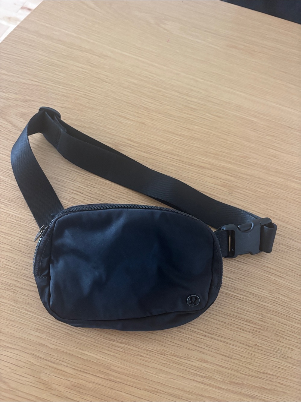 Black Men's Crossbody Belt Bag - Sleek Everyday Carry